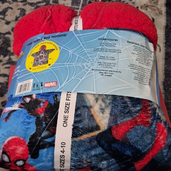 Marvel Spiderman Kids Pajamas - Red and Blue - Picture 4 of 4
